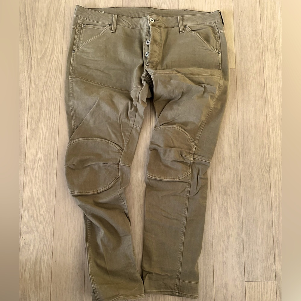 G Star 5620 Beige 3D slim Denim jeans